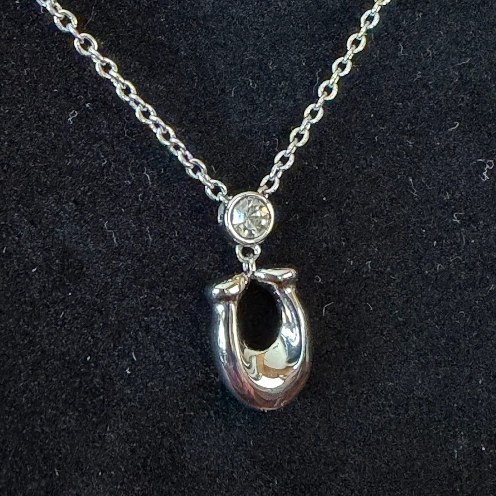 Coach Signature Crystal Silver-Toned Necklace - Picture 4 of 7